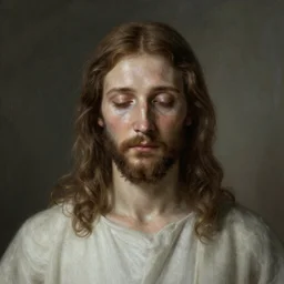 ethereal portrait of jesus