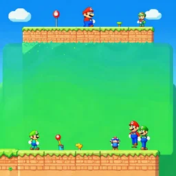 mario level diagram