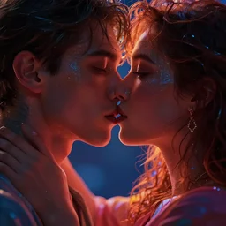 the most amazing dream you ever had about love, closeup, hyper realistic, ambient lighting, concept art, intricate, hyper detailed, smooth, vibrant, high contrast, volumetric lighting, octane