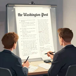 a reporter from the washington post who uncovered the truth, by artgem, greg rutkowski