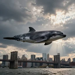 cachalots flying over brooklyn