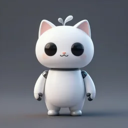 a robot cat designed by Apple, concept art