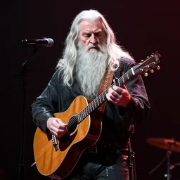 gandalf playing the guitar on stage