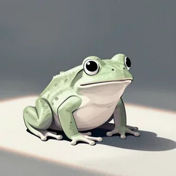 An illustration of a frog, minimalist style