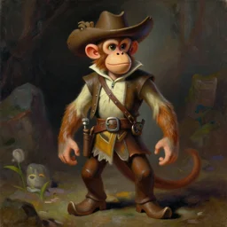 portrait of guybrush threepwood from monkey island video game, fullbody, highly detailed, stylized, oil painting by tim hildebrandt, greg hildebrandt, wlop, rpg portrait, character art, dynamic lighting, fantasy art, beautiful face