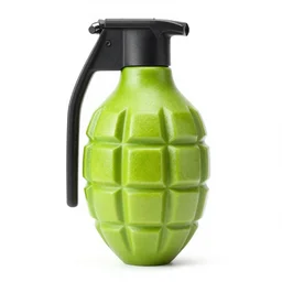 an 8k HD product photo of a lime airsoft grenade fruit