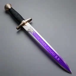 european broad sword, purple glowing inscription on the blade, 8 k, 4 k, unreal, octane render