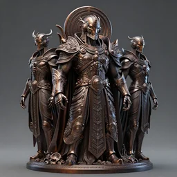 a klackon god. polished 3 d sculpture rendered by billelis feat luminokaya in visionary fineart style. 8 k hyper ornated maximalist and overdetailed. powerful darkscifi, klackon emperor portrait shot by andrei riabovitchev, tomasz alen kopera, luminokaya. influenced by, giger and peter gric masters of orion