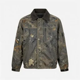 jacket made out of toxic waste, catalogue product photograph