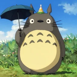 Real life My neighbour totoro birthday 1968, colored, award winning photo, very famous photo