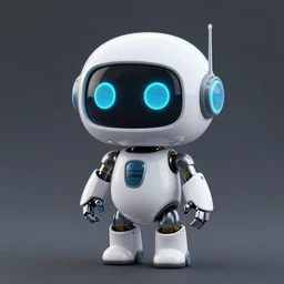 cute robot, 3D rendering