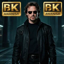 jack black as neo, the matrix, highly detailed photo, 8 k, award winning photography, trending