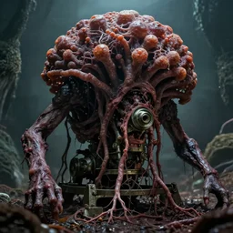 movie still of horror filth trichinosis fungus machine byalberto bontempi, enric torres, hyper realism, cinematical, narrative light, muted colors, epic, hyper detailed, awe inspiring, award winning horror, narrative lighting, hyper realism, cinematical