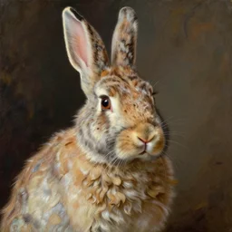 bear rabbit hybrid character portrait, painting by sargent and leyendecker and greg hildebrandt, james gurney, apollinaris vasnetsov, savrasov levitan polenov, studio ghibli style, porcelain organic, detailed fur, intricate details
