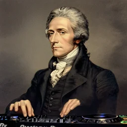 alexander hamilton as a dj