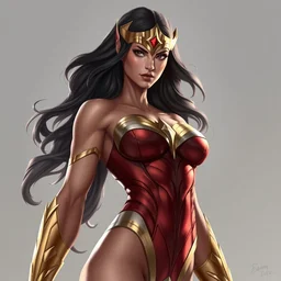 darna superhero, beautiful, smooth details, in the style of bosslogic, highly detailed, trending in artstation