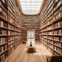 A quite library, archviz