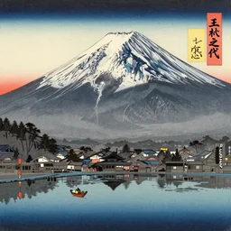 mount fuji by nakai ranko, ukiyo - e