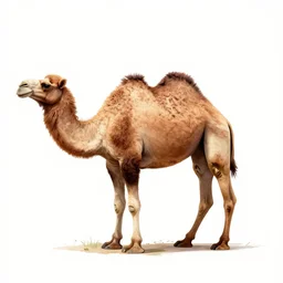 sketch of a whole camel