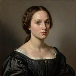 a portrait of a Natalie Portman , beautiful clothes, oil painting in a renaissance style , very detailed, painted by Caravaggio.