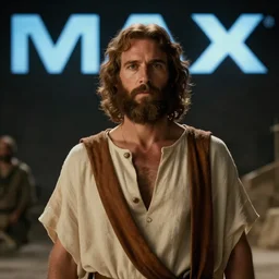Mediterranean man as Moses in a movie directed by Christopher Nolan, movie still frame, promotional image, imax 70 mm footage