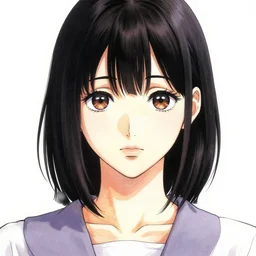aiko tanaka, manga, highly detailed, digital art, centered, portrait, colored accurately, in the style of inio asano