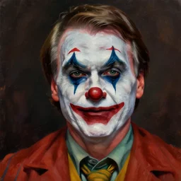 a striking digital painting portrait of bolsonaro as a zombie clown