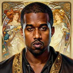 kanye west as a beautiful man, close portrait, anime!!, fantasy, ultra detailed, symmetry, intricate, dynamic lighting, hyperrealism, digital art, digital painting, artstation, wlop, sharp focus, illustration, art by artgerm and greg rutkowski and alphonse mucha, 8 k