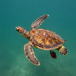 a flying turtle