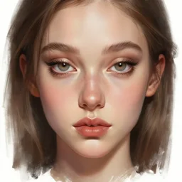 portrait of jade cargill, beautiful eyes and lips, art by artgerm and greg rutkowski and magali villeneuve, highly detailed, digital painting, trending on artstation, concept art, sharp focus, illustration, masterpiece