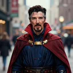 portrait cosplay Christopher Walken as Doctor Strange, photography 4k, ultra wide, f1.8 anamorphic, bokeh, 4k,