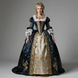 ultra detailed, 4 k portrait of a tattooed woman in baroque dress, fully dressed by rachel ruysch