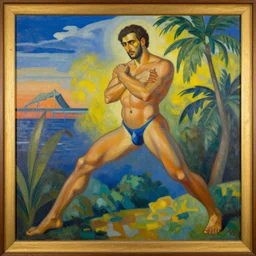 a painting in the style of gil elvgren.