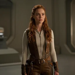film still of leela in the scifi movie, 4 k