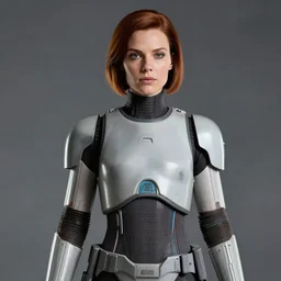 portrait of female android, from a star wars movie