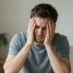 short man complaining