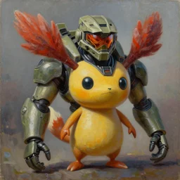 jigglypuff playing as master chief, oil on canvas, intricate, portrait, 8 k highly professionally detailed, hdr, cgsociety