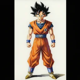 a oil / watercolor painting full body character portrait of a homeless saiyan warrior in the style of moebius in the style of leonard boyarsky trending on artstation deviantart pinterest detailed photorealistic highlights and shadow hd 8 k post - processing high resolution