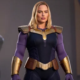 margot robbie as thanos,