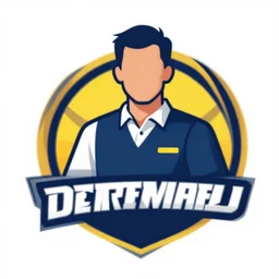 determined janitor vector logo, professional sports style, flat colours, bright colours, SVG, professional, sharp edges