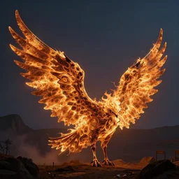 wings made of Fractal flame,