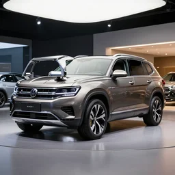 volkswagen atlas suv designed by mc escher, epic, professional digital art, car showroom lighting