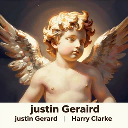 portrait of cupid, vector art, by justin gerard, harry clarke, dreamlike