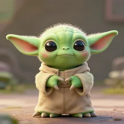 kawaii yoda, by sanrio