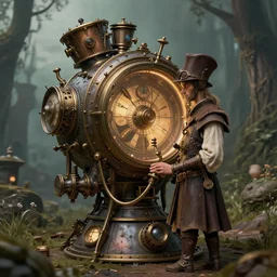dream a steampunk time machine in the midage