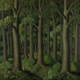 diatom tree forest by hans baldung