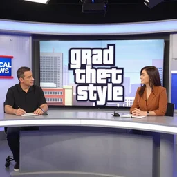 the local news, gta style, gta, during a live broadcast, tv studios, television studios
