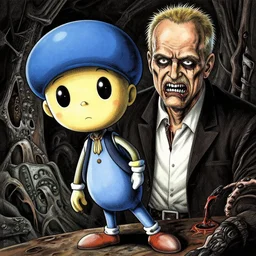 yoshi from maro! dream horrifying saul goodman drawn by junji ito, horror art, very detailed art, junji ito, zdislav beksinski