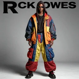 baggy colorful 9 0 s clothing by rick owens magazine ad