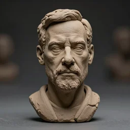 studio photo portrait of walter white made of modeling clay, 8 k, dramatic light, bokeh effect,